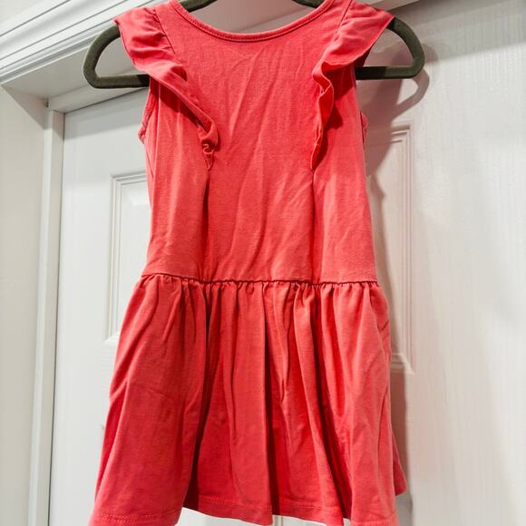 Sweet Bamboo Coral Skirted Romper 3-6 months VGUC - Picture 1 of 5
